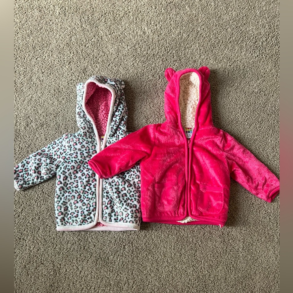 Set of two Healthtex toddler fleece coat